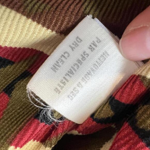 Vintage Chevignon Kids 4 Navajo Handmade Wool Blend Jacket Coat Hood Red France - Picture 12 of 15